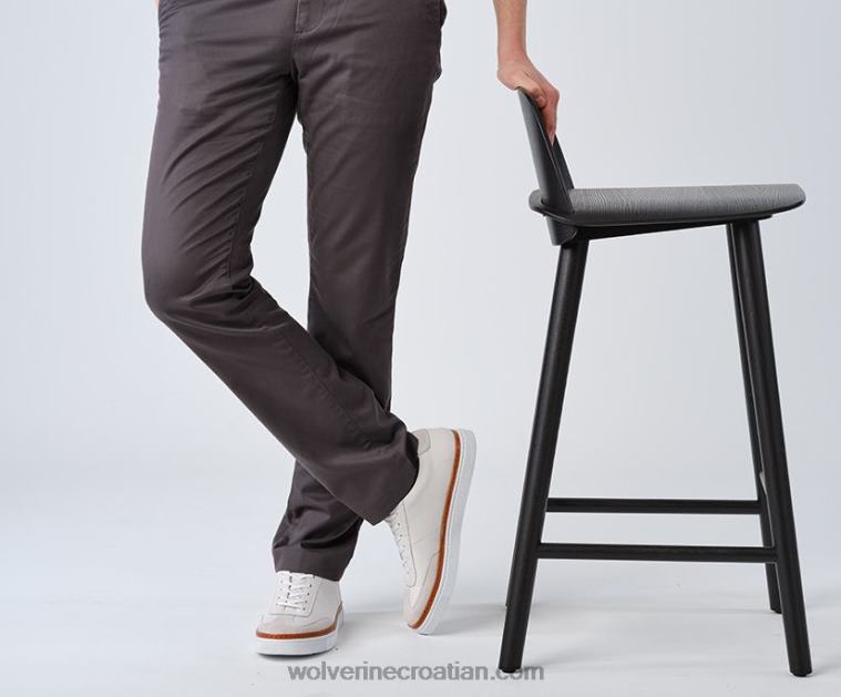 muškarci blvd court tenisica R6LL8224 Wolverine bijela koža/kameni antilop