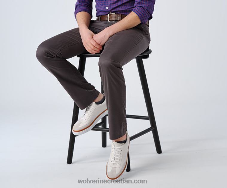 muškarci blvd court tenisica R6LL8224 Wolverine bijela koža/kameni antilop