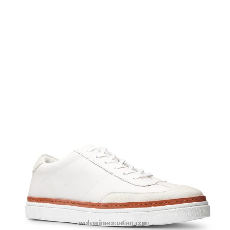 muškarci blvd court tenisica R6LL8224 Wolverine bijela koža/kameni antilop