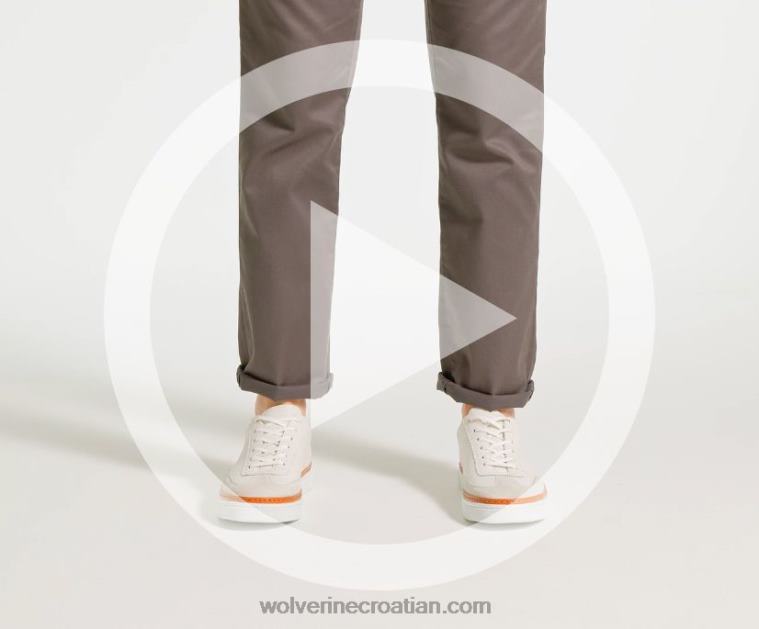 muškarci blvd court tenisica R6LL8224 Wolverine bijela koža/kameni antilop