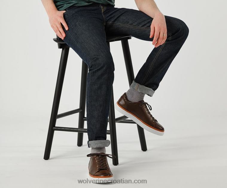 muškarci blvd niske tenisice R6LL8172 Wolverine smeđa