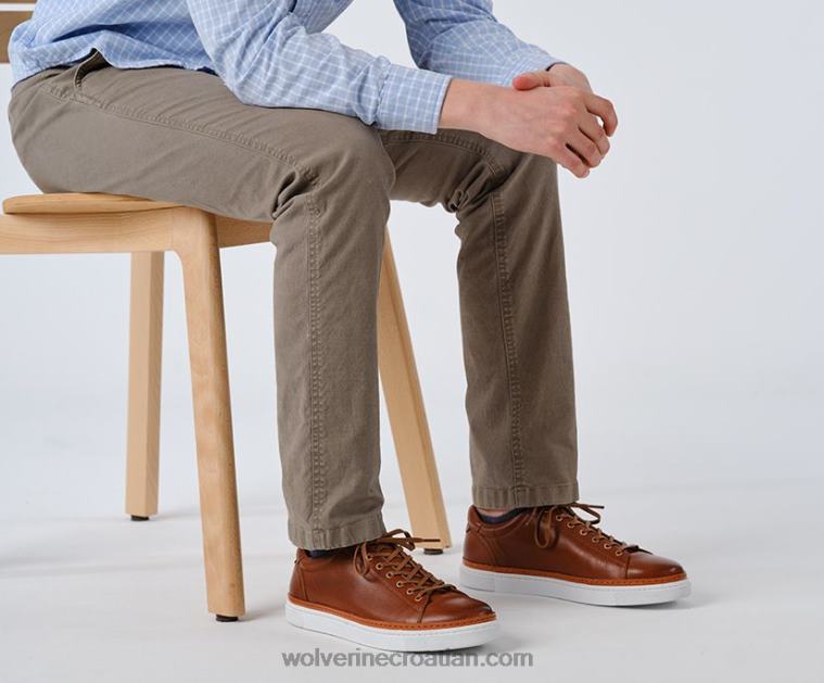 muškarci blvd niske tenisice R6LL8177 Wolverine konjak