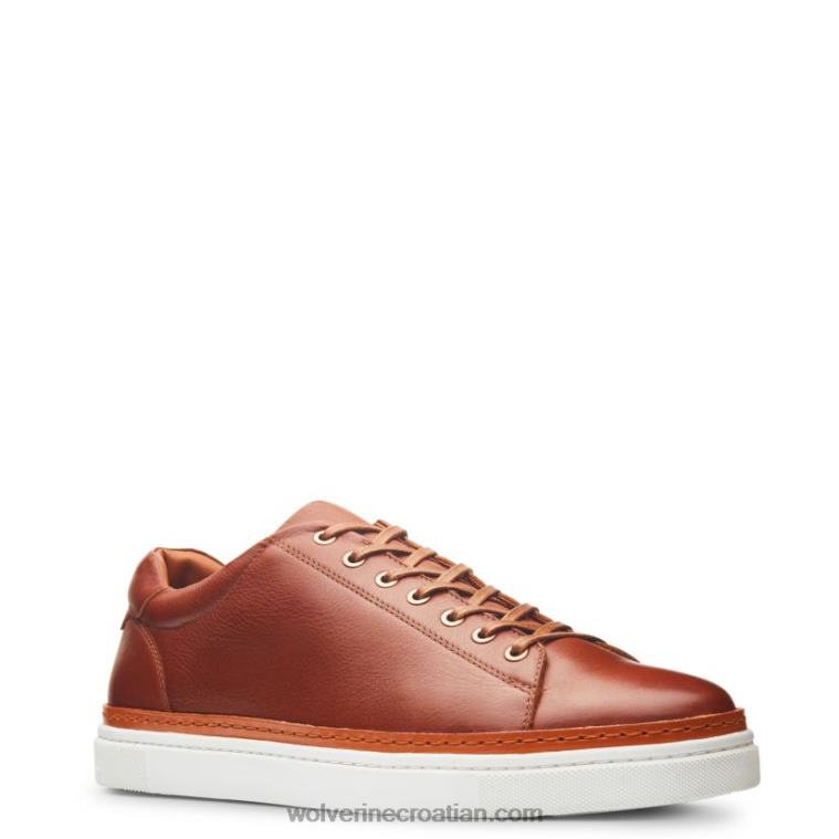 muškarci blvd niske tenisice R6LL8177 Wolverine konjak