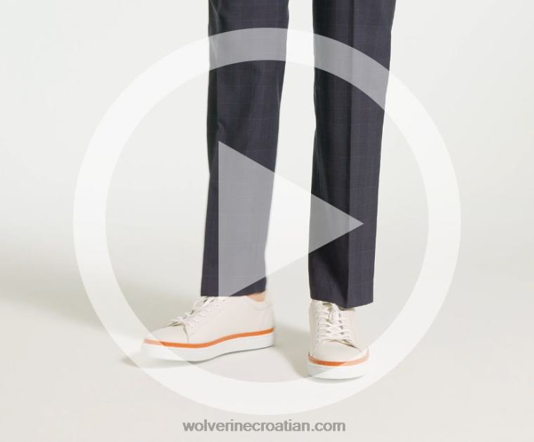 muškarci blvd niske tenisice R6LL8178 Wolverine bijela