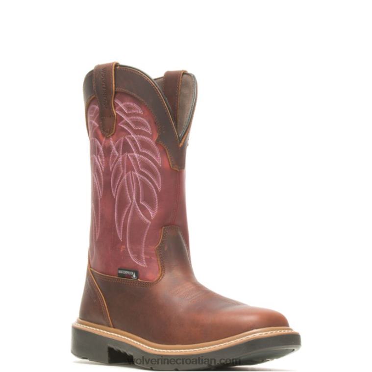 muškarci radna čizma durashocks carbonmax wellington rancher R6LL8125 Wolverine kikiriki/crveno