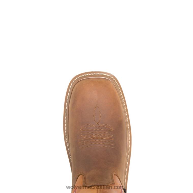 muškarci radna čizma durashocks carbonmax wellington rancher R6LL8126 Wolverine žuto/narančasto