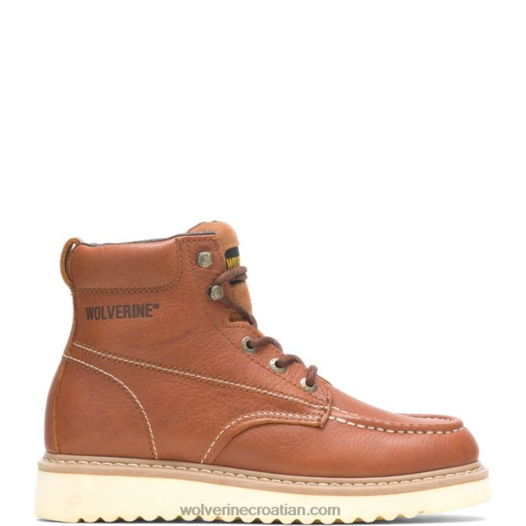 muškarci moc-toe čelični prsti eh 6" radna čizma R6LL823 Wolverine preplanuli ten