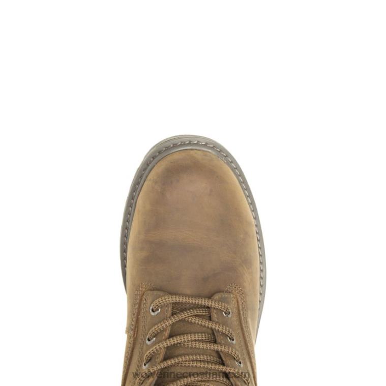 muškarci radna čizma od 6 inča s mekim prstima izolirana na podu R6LL8226 Wolverine šljunak