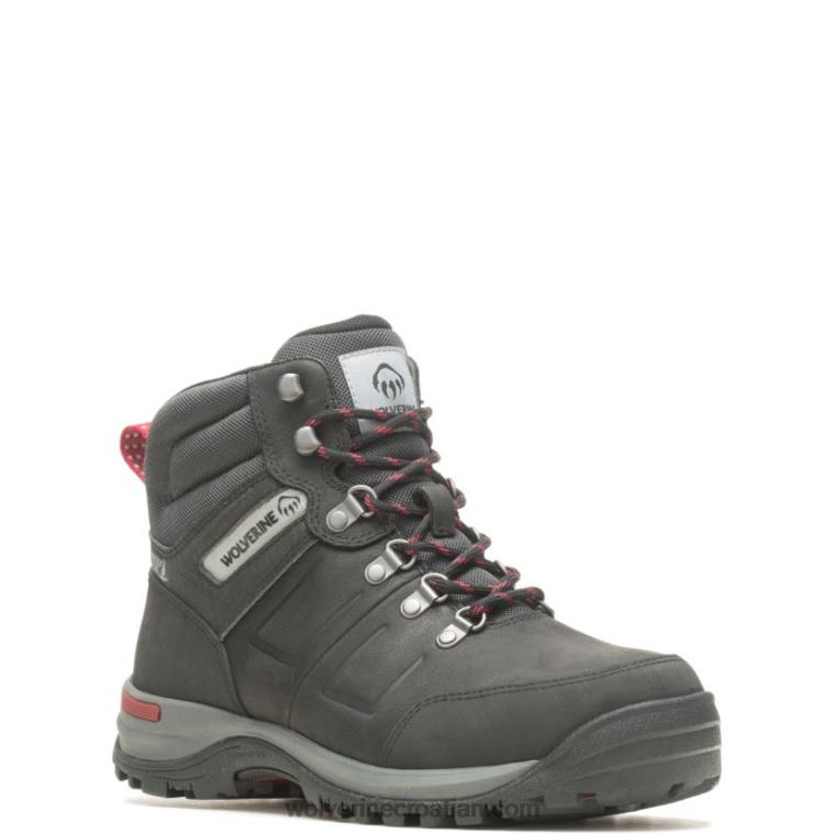 muškarci radna čizma s dlijetom od 6 inča s čeličnim prstima R6LL887 Wolverine crno