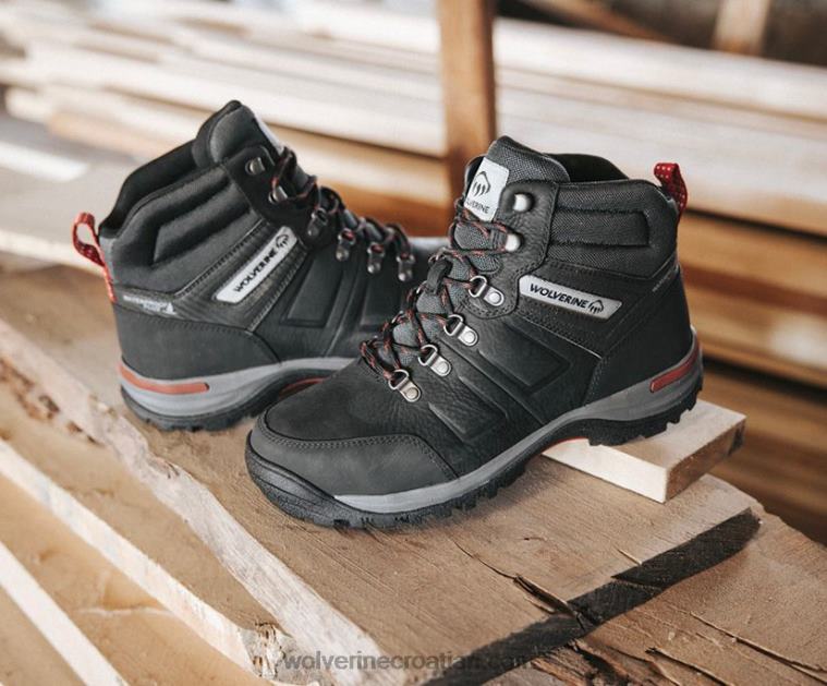 muškarci radna čizma s dlijetom od 6 inča s čeličnim prstima R6LL887 Wolverine crno