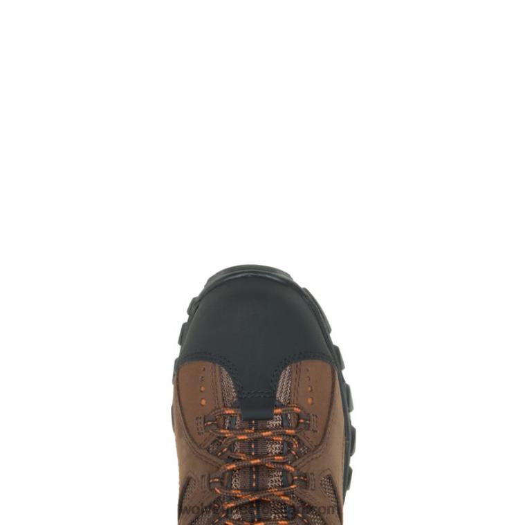 muškarci radna čizma s čeličnim prstima Hudson R6LL889 Wolverine tamno smeđa/crna