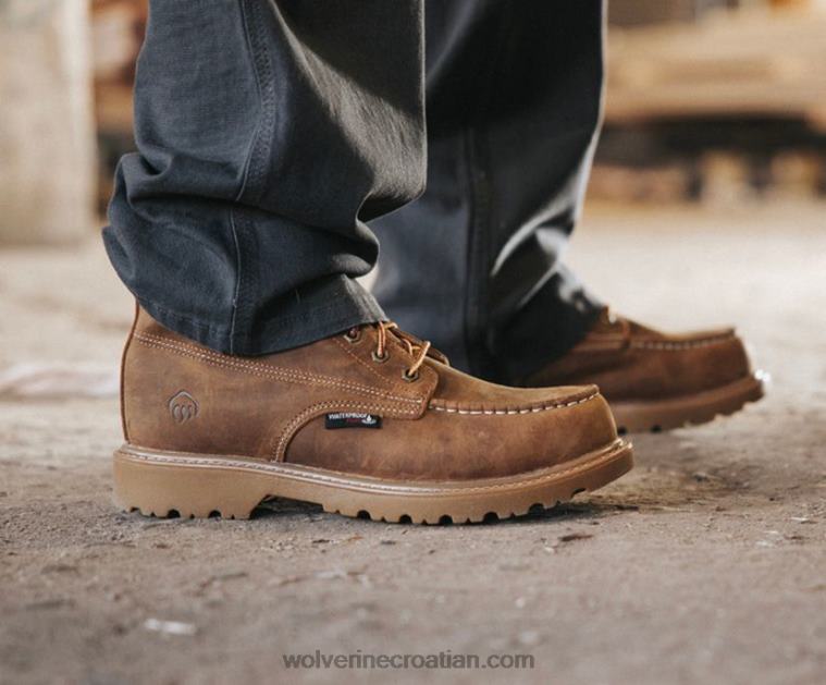 muškarci radna čizma s čeličnim prstima od 6 inča na podu R6LL859 Wolverine preplanuli ten