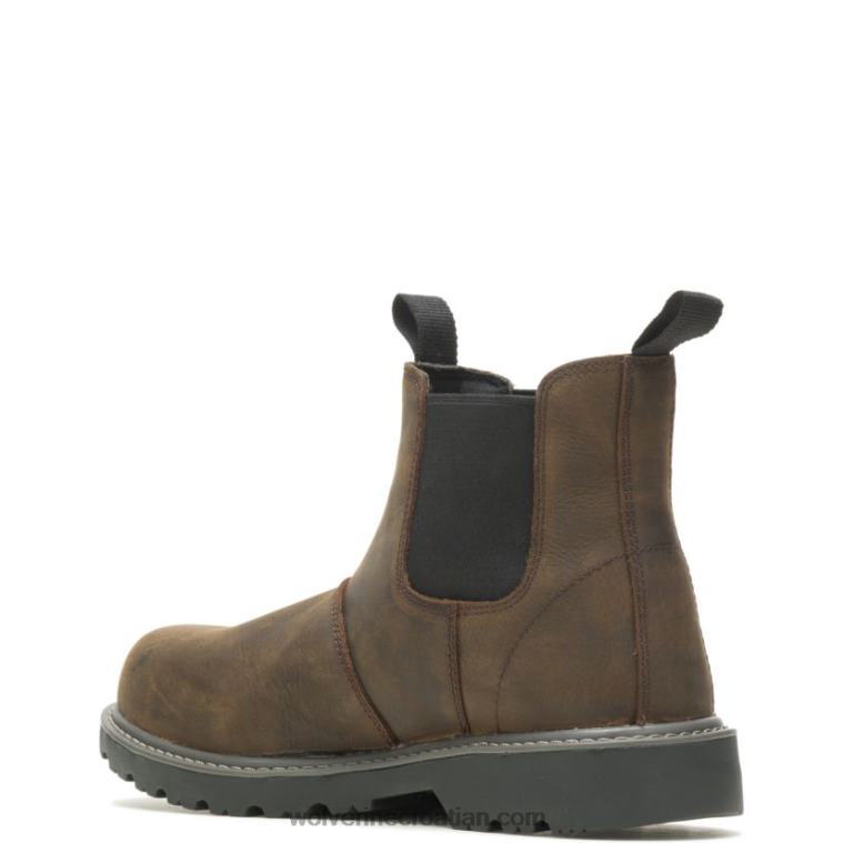 muškarci rad na podnim čeličnim prstima romeo R6LL825 Wolverine tamno smeđa