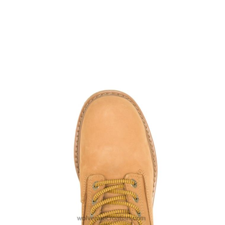 muškarci Vodootporna radna čizma od 6 inča s čeličnim prstima R6LL814 Wolverine pšenica