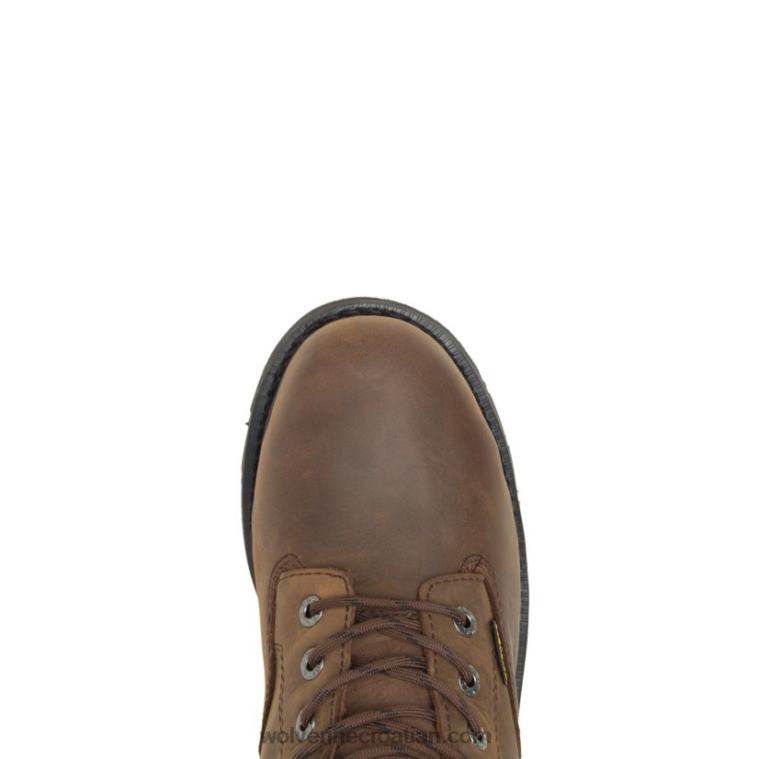 muškarci mckay vodootporna radna čizma s čeličnim prstima 6 R6LL850 Wolverine smeđa