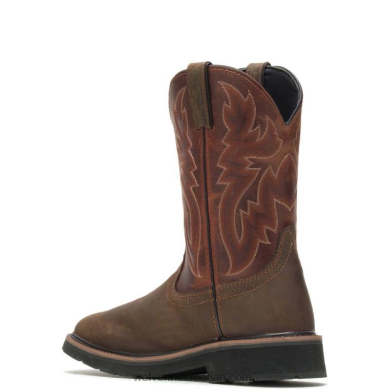 muškarci rancher vodootporni čelični prsti wellington R6LL872 Wolverine hrđa/smeđa