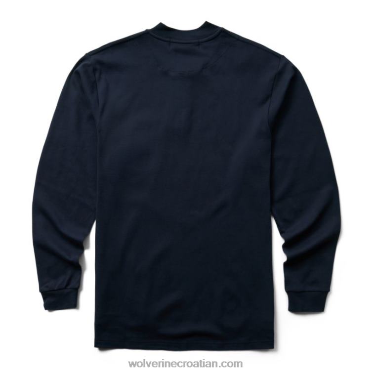 muškarci fr dugih rukava henley R6LL8274 Wolverine mornarica
