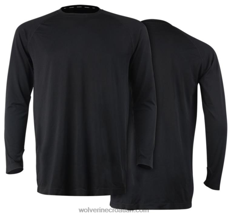 muškarci gornji dio dugih rukava bez šavova R6LL8248 Wolverine crno