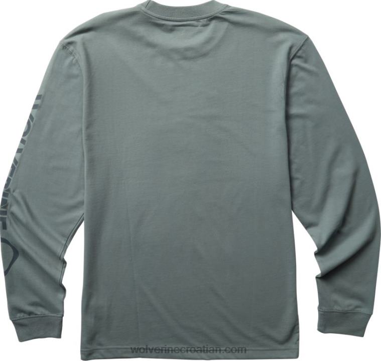 muškarci grafički dugi rukav - logotip rukava R6LL8257 Wolverine plavi škriljevac