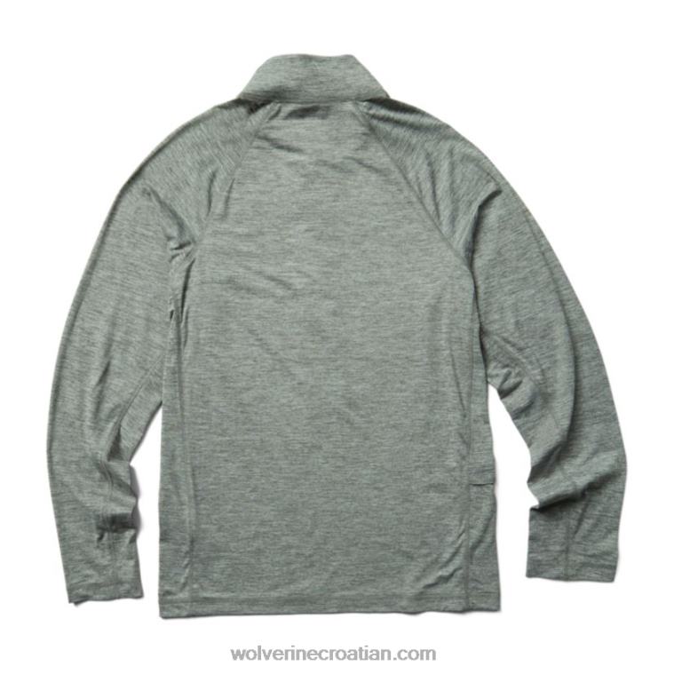 muškarci zaštita od sunca eco 1/2 zip R6LL8312 Wolverine gunmetal heather