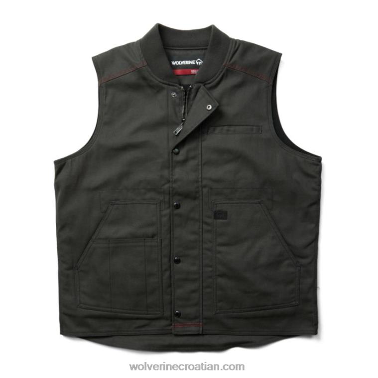 muškarci guardian pamučni radni prsluk R6LL8323 Wolverine oniks