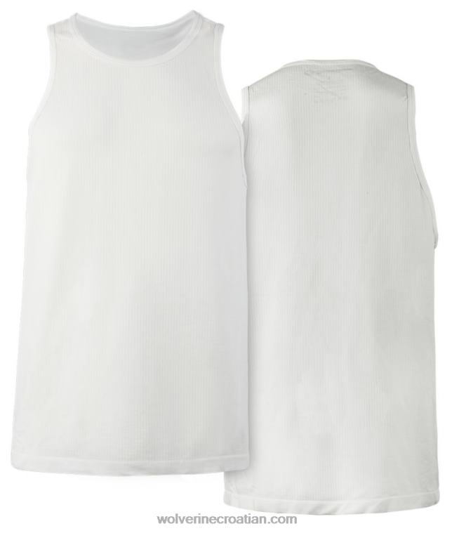 muškarci seamless rib tank R6LL8304 Wolverine bijela