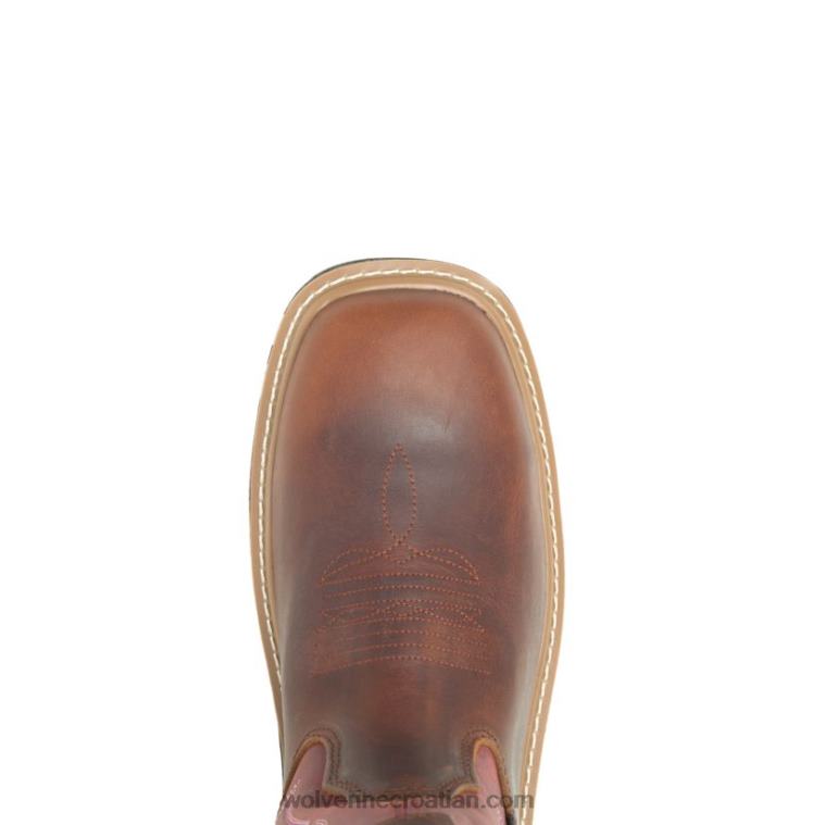 muškarci radna čizma durashocks carbonmax wellington rancher R6LL8125 Wolverine kikiriki/crveno - Slika 5