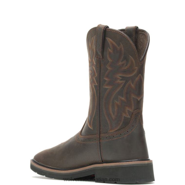 muškarci rančer square-toe steel-toe wellington R6LL8116 Wolverine dk smeđa/hrđa - Slika 3