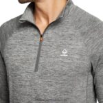 muškarci zaštita od sunca eco 1/2 zip R6LL8312 Wolverine gunmetal heather - Slika 5